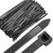 Lot de 100 Colliers de Serrages en Plastique - 100 Pièces, Serflex, Serres-Câble, Rislan - Attache câble - 200 X 3.6 mm, Noir