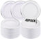 LDXDRU Paquete de 20 platos de plástico blanco de 26 cm con borde plateado, elegantes platos de plástico redondos para fiestas, bodas, cumpleaños, pícnics