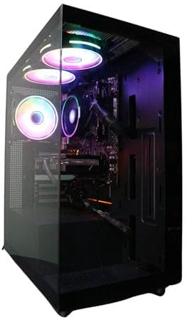 GTR Gaming PC | AMD Ryzen 7 5700X | RTX 5060 Ti 8GB | 32GB DDR4 3600MHz | 1TB NVMe SSD | 650W PSU | ARGB Glass Case | Windows 11 | Wi-Fi