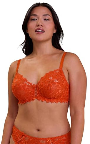 SANS COMPLEXE Arum_70564 Soutien-Gorge à Couverture Totale, Orange Mandarine, 95C Femme