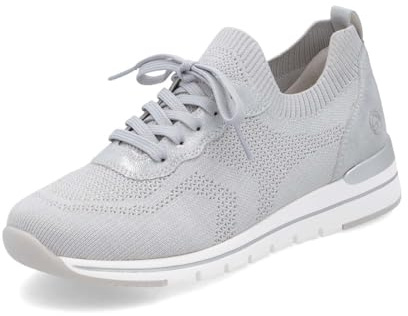 Remonte Damen Low-Top Sneaker R6712, Frauen Halbschuhe,lose Einlage,Freizeitschuhe,Laufschuhe,schnürschuhe,schnürer,Plateausohle,grau (40),41 EU