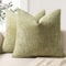 ZWJD Kissenbezug 40x40 2er Set Chenille Kissenbezüge Sofakissen Kissenhüllen Salbei Grün Dekokissen Weiche Sofakissenbezug für Couch, Bett und Wohnzimmer Heimdekoration Luxus Zierkissenbezüge