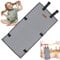 Bunk Bed Ladder Cover, 31x15 Bunk Bed Ladder Pads, Folding Bunk Bed Step Pads with Adjustable Buckles, Prevent Climbing for Child Grey, Bunk Bed Ladder