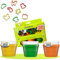 ChildGen Knete Set, Premium Mini- Set, 3 versch. Farben Knete und 8 Ausstehformen, Spielknete -Set, Knete Zubehör, Ausstehformen, Knetwerkzeug, Lernspielzeug, Kinder ab 2 Jahren