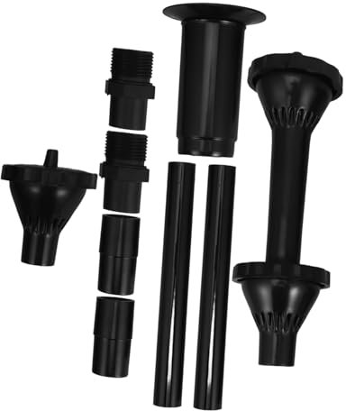 Gatuida 9 Pcs Water Fountain Spray Nozzles for Aquarium and Garden Pool Durable Create Unique Fountain Effects with Extension Tubes