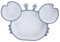BESPORTBLE Assiette Divisée en Silicone pour Bébé Bol à Ventouse Crabe Anti-Chute Facile à Nettoyer 100% Silicone Repas à 1 Pièce
