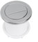 Chic Pneumatic Dual Flush Button for Toilets, Chrome Finish for Easy Maintenance (Silver)