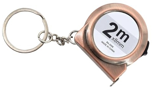 40g Carbon Steel Measuring Tape 2M Length Keychain Design For Furniture Shopping Car Accessories Accurate Measurements ABS Anti Drop Measuring Tape