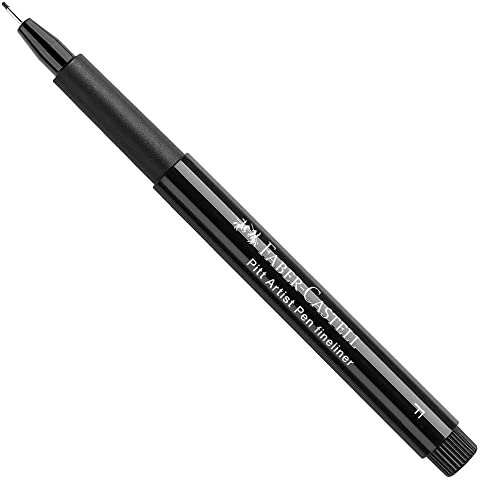 Faber-Castell 167299 - Tuschestift Pitt artist pen, Strichstärke F, Farbe 199, schwarz