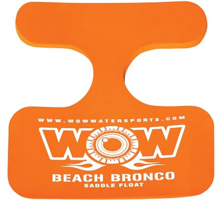 WOW Sports Wassersattelschwimmer für Erwachsene und Kinder, 1 Person, Poolsitz, Wasserzubehör, Orange, 53,3 x 50,8 x 4,1 cm