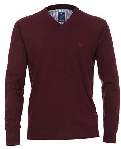 Redmond - Herren Pullover mit V-Ausschnitt (600), Größe:M, Farbe:Rot(59)