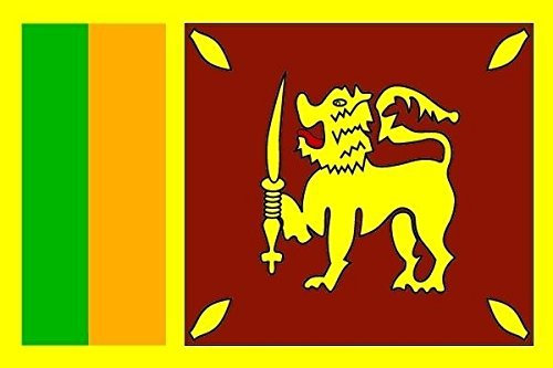 U24 Aufkleber Sri Lanka Flagge Fahne 8 x 5 cm Autoaufkleber Sticker