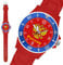 Taffstyle® Fanartikel Silikon Armbanduhr Gummi Trend Watch Quarz Fan Uhr mit Fussball Weltmeisterschaft WM & EM Europameisterschaft 2016 Länder Flaggen Style - Russland