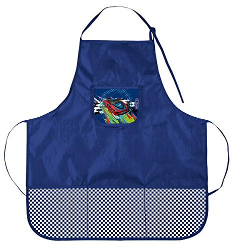 Herlitz Werkenschürze Boys / Malschürze/Bastelschürze / Rennwagen