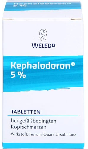 WELEDA Kephalodoron 5% Tabletten bei gefäßbedingten Kopfschmerzen, 100 St. Tabletten