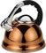 Large Whistling Kettle stainless steel 3.5Ltr copper gas electric hob wood stove