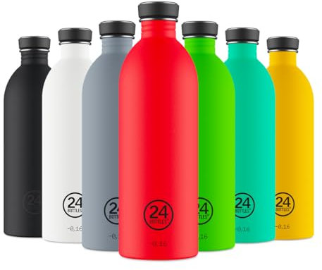 24BOTTLES Urban Bottle 1L Hot Red Botella, Adultos Unisex, Multicolor (Multicolor), 1000 ml