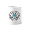Crabe Sketch Marine Organisme Illustration Mug de brosse à dents Pen Holder en céramique Blanc Tasse 350 ml Cadeau