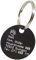 Hundemarke mit Gravur - ID Tag - Adressanhänger - Adressschild - Individuelle - Personalisiert - Diamantgravur (Schwarz-Matt)