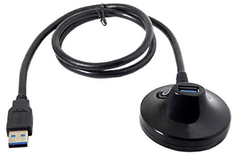 Cablecc - Cavo di prolunga USB per docking station con attacco da USB A 3.0 maschio a femmina, 0,8 m