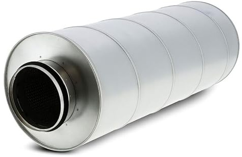 Weedness Vents Schalldämpfer 100 mm / 60 cm - Rohrlüfter Abluftschlauch Isoliert Grow Indoor Anbau Klimagerät Klimaanlage Adapter Rohrventilator Schallgedämmt Lüfter