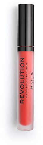 Makeup Revolution Cherry 132 Matte Lip, Red, 3 ml