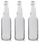 Vigo Presses 40 x 330ml Clear Beer Bottles with Crown Caps (Assorted colour caps available) (Gold caps)