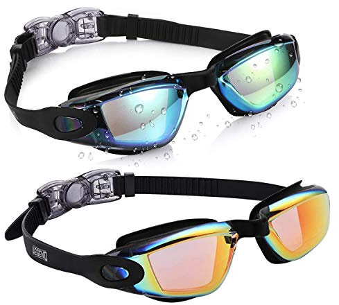Aegend Kids Swim Goggles, Pack of 2 Swimming Goggles for Children Boys & Girls Age 3-14