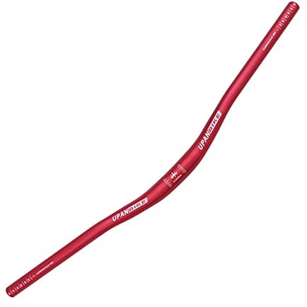 UPANBIKE φ31.8mm MTB Mountain Bike Bicycle Extra Long Handlebar 720mm Riser Bar(720mm,Red)