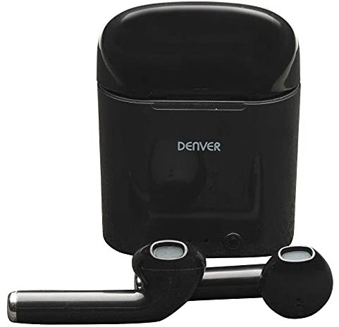 Denver TWE-36 True Wireless Bluetooth Earbud Headphones - Up to 3 hours talk & 30 hours standby From Single Charge – Hands Free Calling