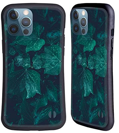 Head Case Designs Officially Licensed PLdesign Dark Emerald Green Ivy Flowers And Leaves Hybrid Case Compatible With Apple iPhone 13 Pro Max