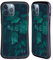 Head Case Designs Officially Licensed PLdesign Dark Emerald Green Ivy Flowers And Leaves Hybrid Case Compatible With Apple iPhone 13 Pro Max