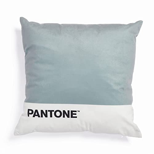 Osama Home Pantone™ – Dekokissen, gepolstert, 40 x 40 cm, mit verdecktem Reißverschluss, Füllung 350 g/m², Grau