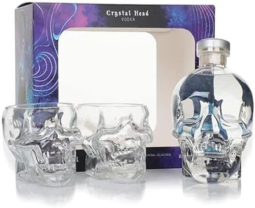 Crystal Head Vodka 40% Vol. 0,7l in Geschenkbox mit 2 Gläsern