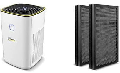 Kärcher Luftreiniger AF 20, Luftdurchsatz: 220 m³/h, Raumgröße: 20 m², Automatik-Funktion, Timer, Nachtmodus, mit Ersatzfilterset