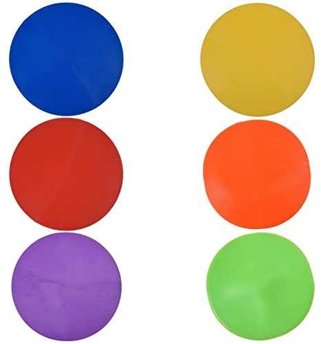 FASSME 2 Spot Markers For Sports, Color Plane Logo Plate, Non-Slip Agility Markers Flat Field Cones Floor Dots For Soccer Basketball Sports Speed Agility Training And Drills