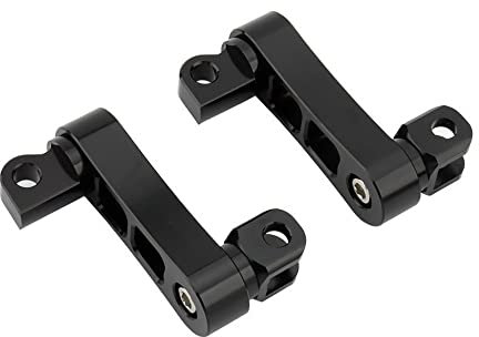 Kit De Montage Universel De Repose-Pieds De Passager Réglable pour Moto Support D'extensions De Pince De Cheville D'autoroute pour Cale Pied Moto (Color : A)