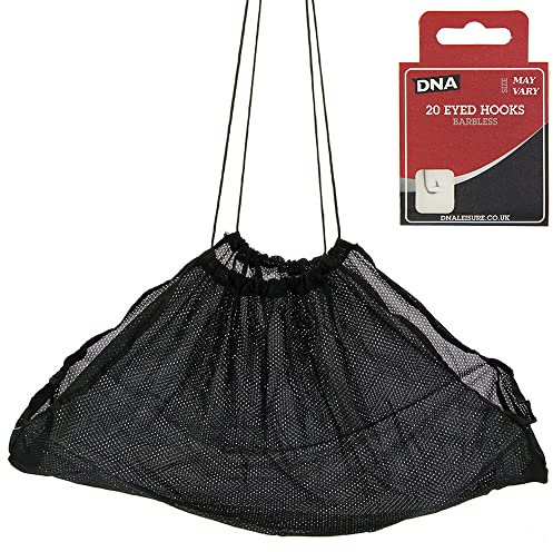 Coarse Carp Fishing Weigh Weighing sling Soft Mesh And Drawstring With 20 Eyed Hooks