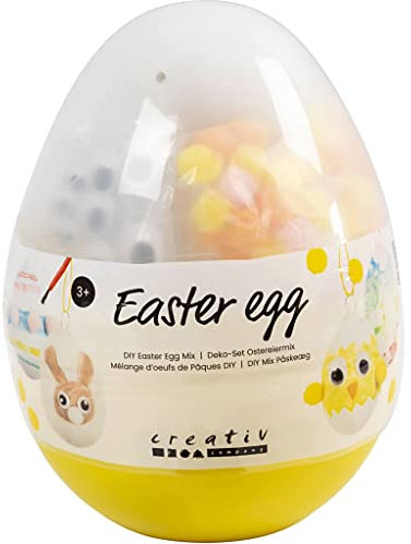Creativ Company Bastel Mix Osterei in klein - Bastelspaß zur Osterzeit - um eigenen fantasievollen Osterdekorationen zu kreieren