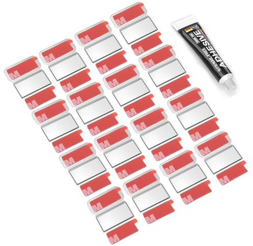 ToniTrui Schrank-Magnetverschluss, 0,3 cm dick, Schranktürmagnete für Kleiderschränke, Schränke, Rollläden, Verschluss, einfach zu installieren, Schubladen-Magnetverschluss (Silber, 16 Stück)