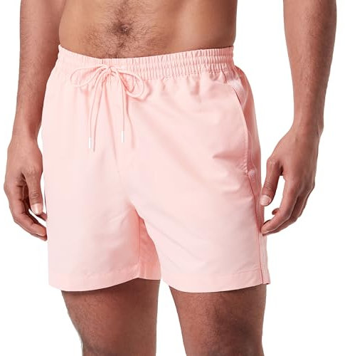 Calvin Klein Pantaloncino da Bagno Uomo Medium Drawstring Lunghezza Media, Rosa (Pale Rosette), XL