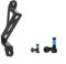 DAZZLEEX Scheibenbremsen-Adapter, Pfostenmontage, Aluminiumlegierung, Fahrradpfosten auf flache Halterung, Adapter für 160 mm/180 mm Scheibenbremse, Umwandlung (180 mm)