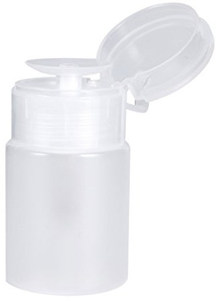 Leere Plastikflasche, 60 Ml, Pumpspender für Nagellackentferner, Alkohol, Make-up-Entferner (WHITE)