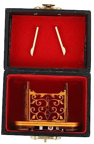 Cabilock Dulcimer nicht Instrumentenmodell Realistisches Einzigartiges Miniatur Hackbrett Leicht zu Deformieren Kreative für Tischdekoration Wohnkultur