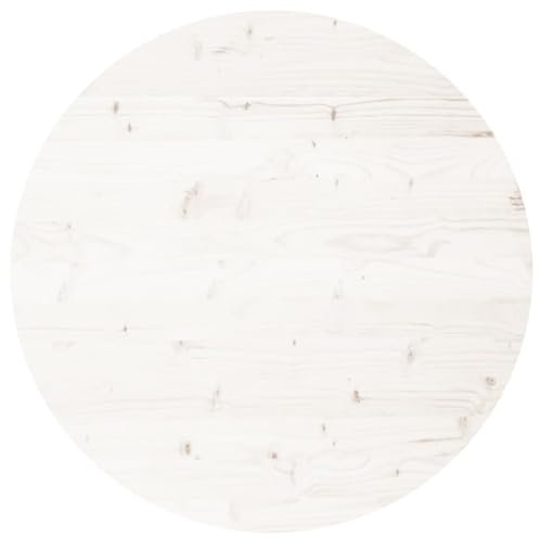 Massivholz Tischplatte Rund Massivholzplatte Schreibtischplatte Holz Platte Ersatztischplatte Holzplatte für Heimwerker, Arbeitsplatten & Tische, Weiß Ø80x3 cm Massivholz Kiefer