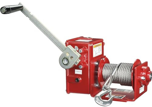 Thern | Handseilwinde mit Schneckengetriebe | Hublast 900 kg | Stahl | Aluminiumguss, 4WM2-WA25-45NS-CE