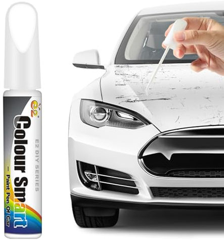 Lackstift Auto, Auto Lackstift, Auto Reparatur Lack Auto Pinsel, Auto Kratzer Reparatur Stift, Autolack Kratzer Entfernen, Lackstift Auto Lack Reparatur für Auto Motorrad Kratzer (Weiß)