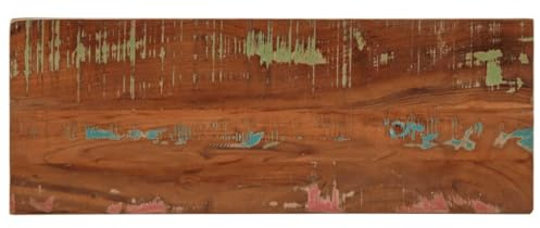 vidaXL Tischplatte, Holzplatte Rechteckig, Massivholzplatte für Tisch Esstisch Couchtisch, Ersatztischplatte, 90x30x3,8cm Altholz Massiv