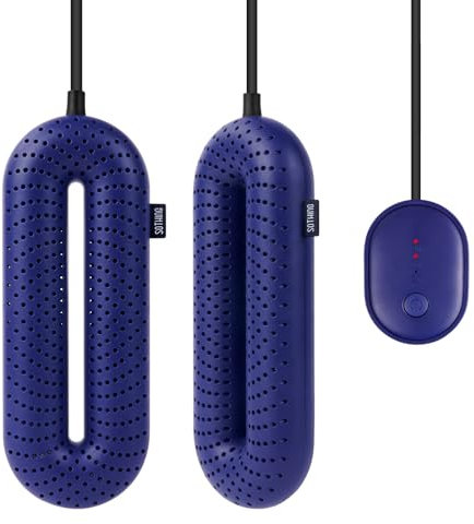 Flintronic Elektrischer Schuhtrockner, Schuhtrockner Elektrisch, Tragbarer Schuhtrockner mit 3 Modi Timer, Stiefeltrockner für Skischuhe Socken Schuhe Handschuhe (EU-Stecker)