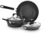 Set pentole e padelle KASANOVA New Petra Dark, antiaderente, induzione e forno fino a 180°C, con presina e cucchiaio (5, Pezzi)